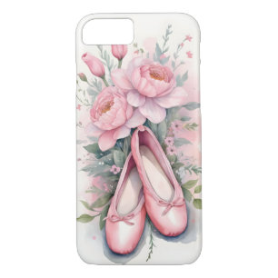 Case-Mate iPhone Case Chaussures et fleurs de ballon rose