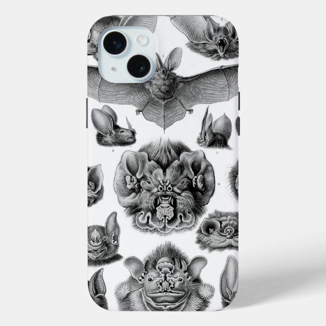 Coques Case-Mate iPhone Chauve-souris Haeckel vintage (Verso)