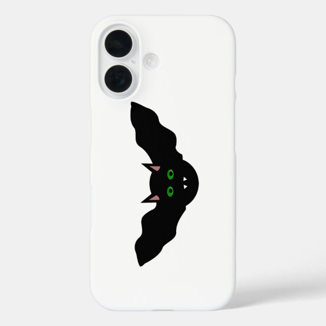 Coques Case-Mate iPhone Chauve-souris Vampire au Visage de Chat Halloween (Verso)