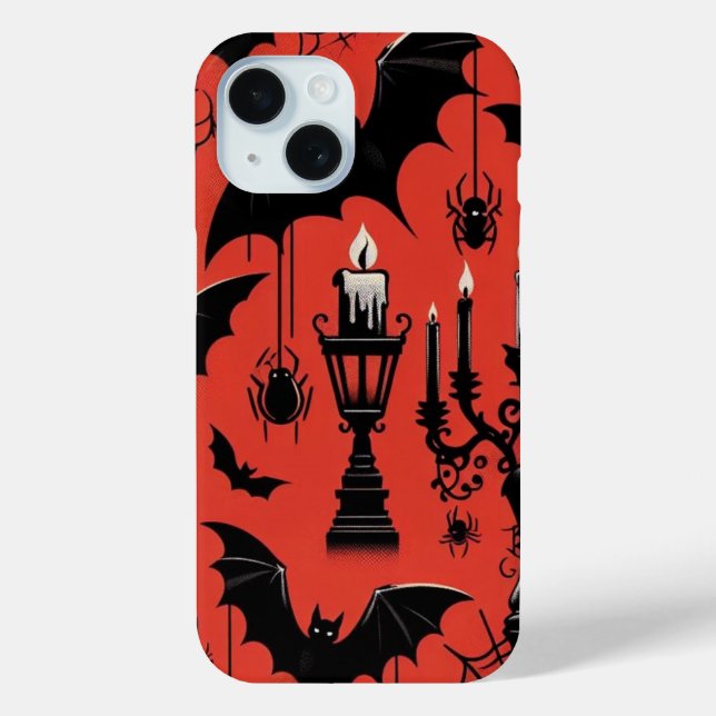 Coques Case-Mate iPhone Chauves-souris & Bougies (Verso)