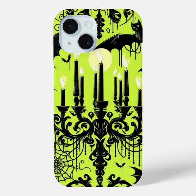 Coques Case-Mate iPhone Chauves-souris et bougies (Verso)