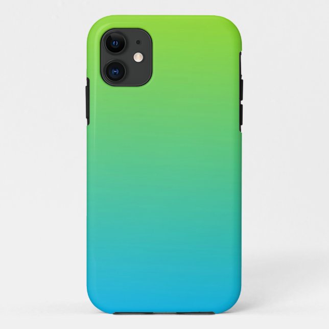 Coques Case-Mate iPhone Chaux Pale Et Bleu Deux Tons (Dos)
