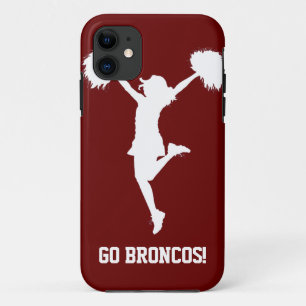 Coques Pour iPhone Cheerleading personnalisable de pom-pom girl