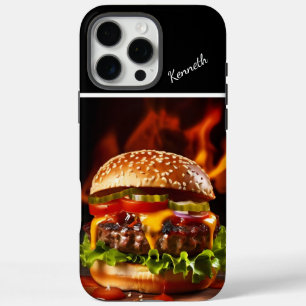 Coque iPhone 16 Pro Max Cheeseburger à la vapeur gastronomique