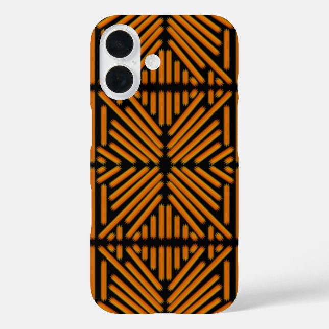 Coques Case-Mate iPhone Cheesy Noodle Doodle Art Symmetrical Lined Pattern (Verso)