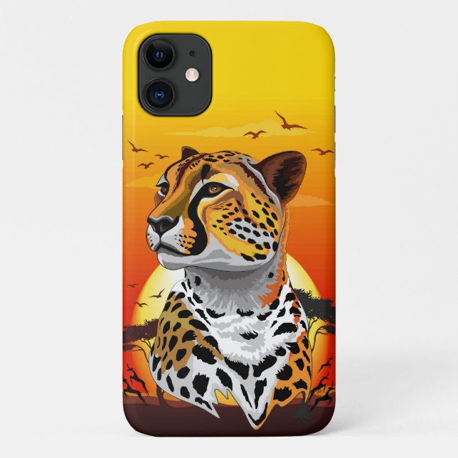Coques Case-Mate iPhone Cheetah African Feline Wild Animal (Dos)