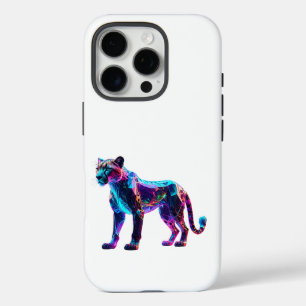 Coque iPhone 16 Pro Cheetah en Verre Lumineux - Unique Maison de Luxe