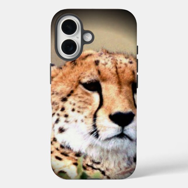 Coques Case-Mate iPhone Cheetah Portrait par Pleine lune : La grâce de la  (Verso)