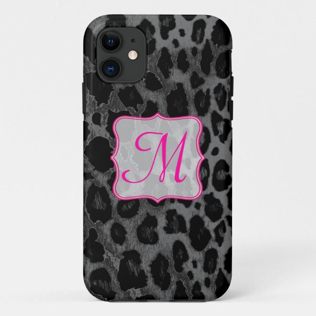 Coques Case-Mate iPhone Cheetah Spot Poster de animal Monogramme IPHONE 5  (Dos)