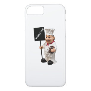 Coque iPhone 8/7 Chef cuisinier - Carte de menu BIENVENUE