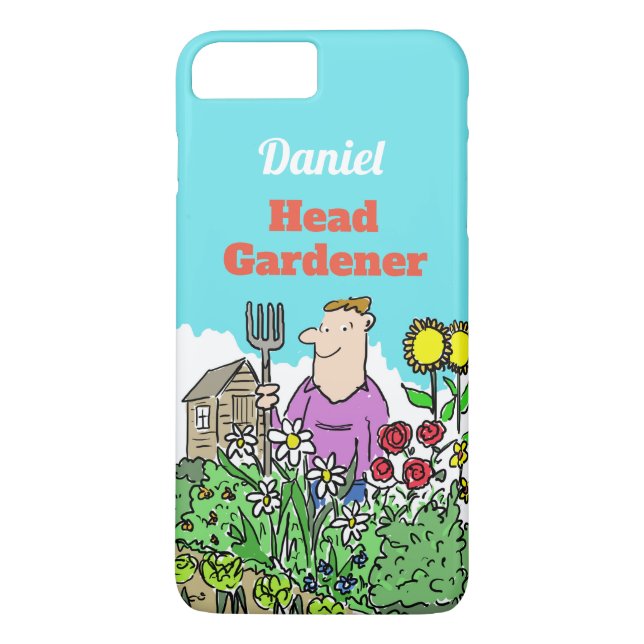 Coques Case-Mate iPhone Chef Gardener. Ajouter votre choix de nom (Dos)