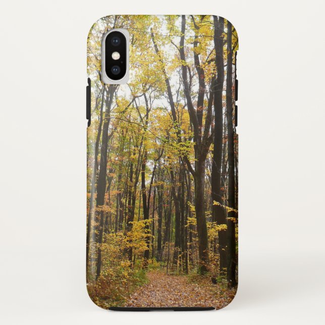 Coques Case-Mate iPhone Chemin d'automne et Feuilles d'or au parc Laurel H (Dos)