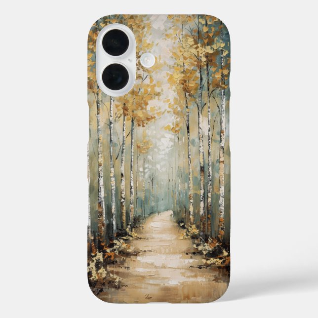 Coques Case-Mate iPhone Chemin de la forêt de Birch (Verso)