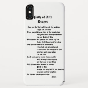 Coque Pour iPhone XS Max Chemin de la vie Prière