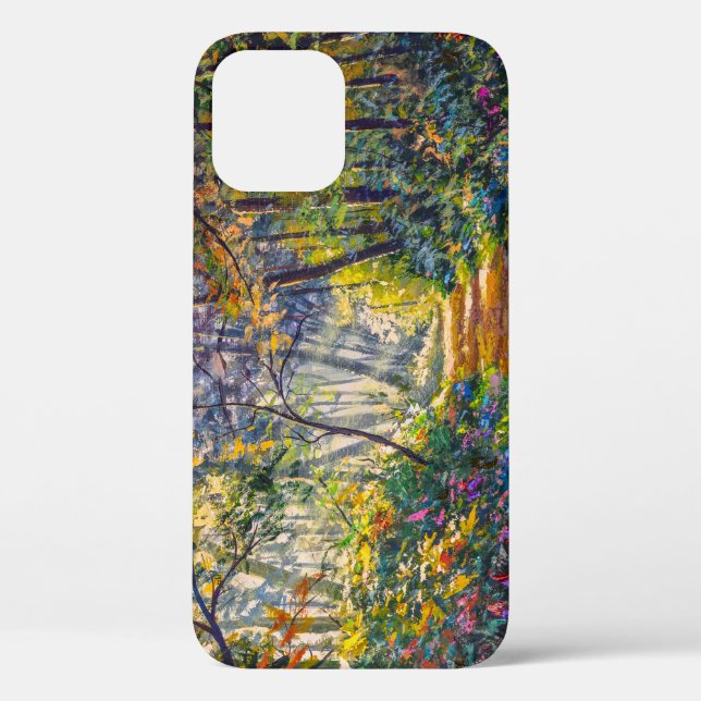 Coques Case-Mate iPhone Chemin de l'Impressionnisme : Aquarelle de forêt e (Verso)