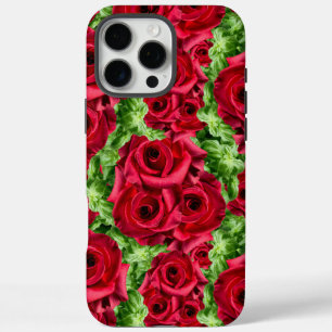Coques iPhone 16 Pro Max Chemin Rouge Roses Fleur Garland