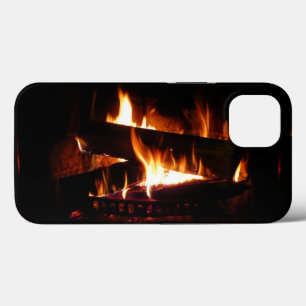 iPhone 13 Coque Cheminée Chaleureuse Photographie de scène hiverna