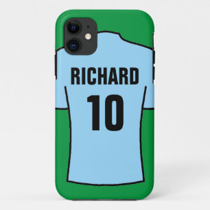 Case-Mate iPhone Case Chemise de football en bleu clair Coque-coque ipho