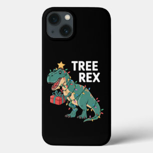 Case-Mate iPhone Case Chemise de nuit Noël Arbre Dinosaure Rex Lumières