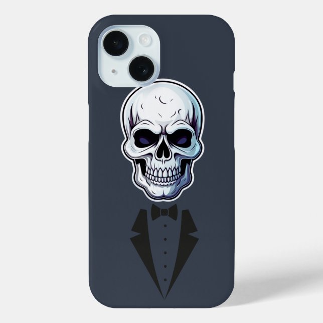 Coques Case-Mate iPhone Chemise d'Halloween squelette de maison hantée (Verso)