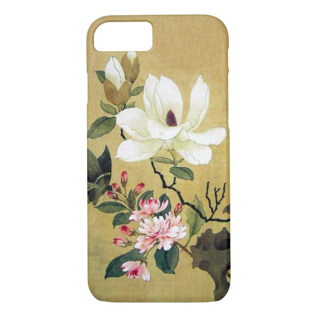 Coques Case-Mate iPhone Chen Hongshou Magnolia et Erect Rock (Dos)