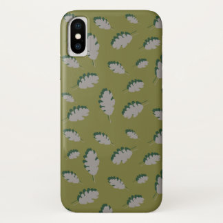Case-Mate iPhone Case Chêne feuille guacomole gris motif
