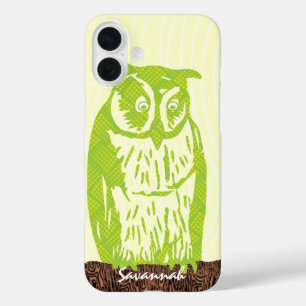 Coque Pour iPhone 16 Plus Chêne Lime Motif Grain de Bois Choisissez Votre Co
