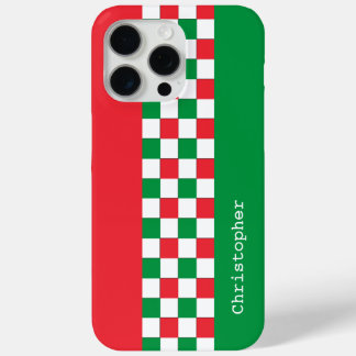Coque Case-Mate iPhone Chèques de course italiens modernes personnalisés