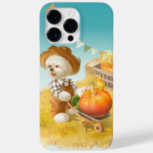 Coque Case-Mate iPhone Cher fermier chien avec Citrouille