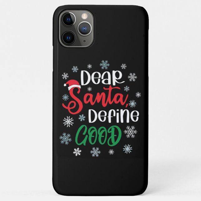Coques Case-Mate iPhone Cher Père Noël Définir bon Noël drôle (Dos)