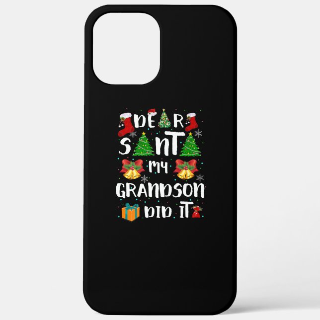 Coques Case-Mate iPhone Cher Père Noël, Mon Petit-Fils L'A Fait Noël (Verso)