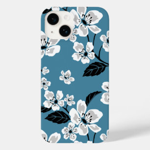 COQUE Case-Mate iPhone CHERRY BLOSSOM - SAKURA (BLEU FUMEUR)