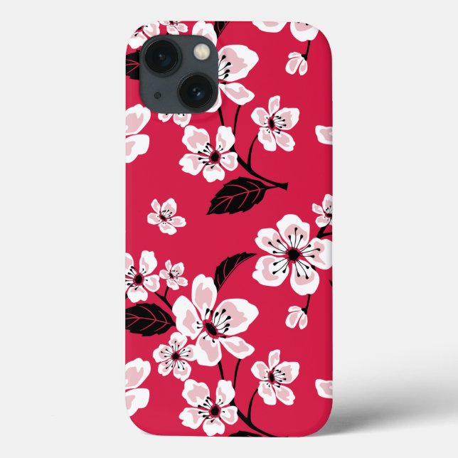 COQUES Case-Mate iPhone CHERRY BLOSSOM - SAKURA (ROUGE) (Verso)