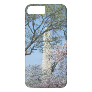 Coque iPhone 7 Plus Cherry Blossoms et le monument de Washington à DC