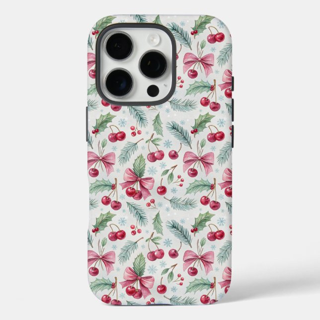 Coques Case-Mate iPhone Cherry Christmas (Verso)