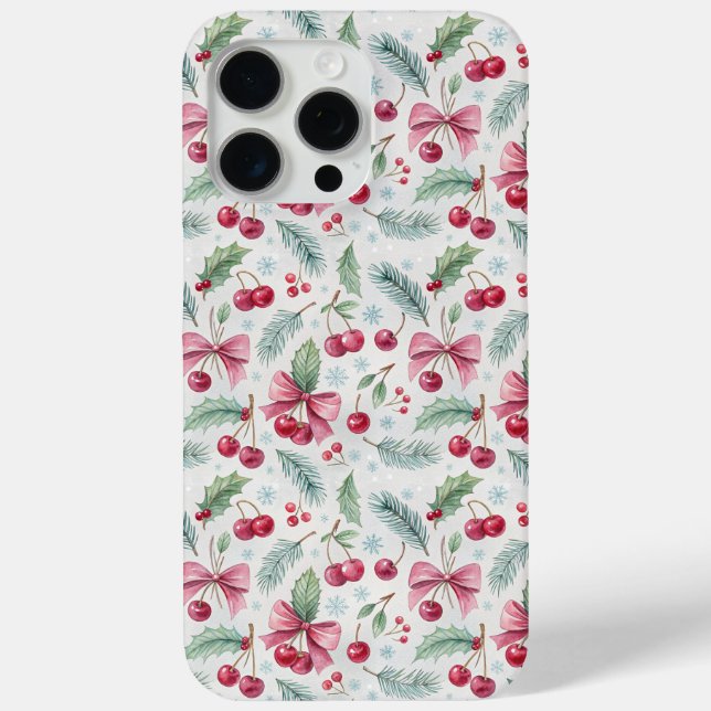 Coques Case-Mate iPhone Cherry Christmas (Verso)