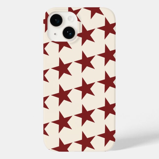 Coques Case-Mate iPhone Cherry Red Chic étoile esthétique (Verso)