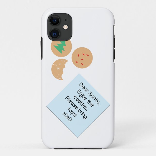 Coques Case-Mate iPhone Chers Cookies Père Noël, S'Il Vous Plaît Apportez  (Dos)