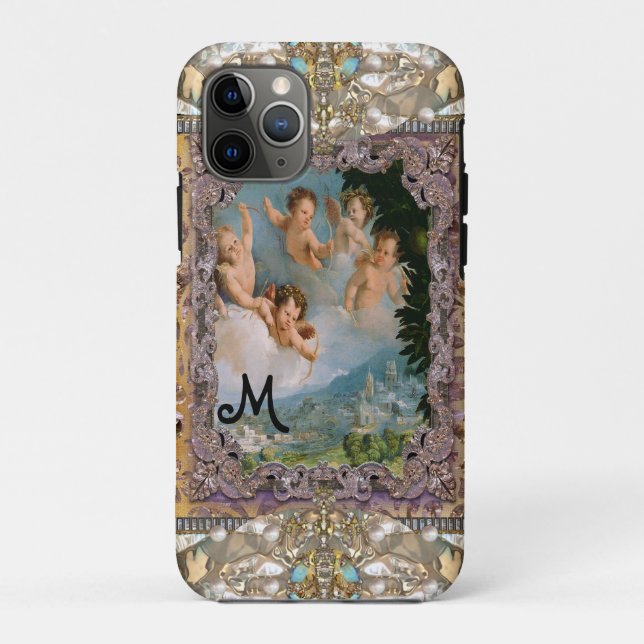 Coques Case-Mate iPhone Cherub Love Pours sur le monogramme de la ville (Dos)