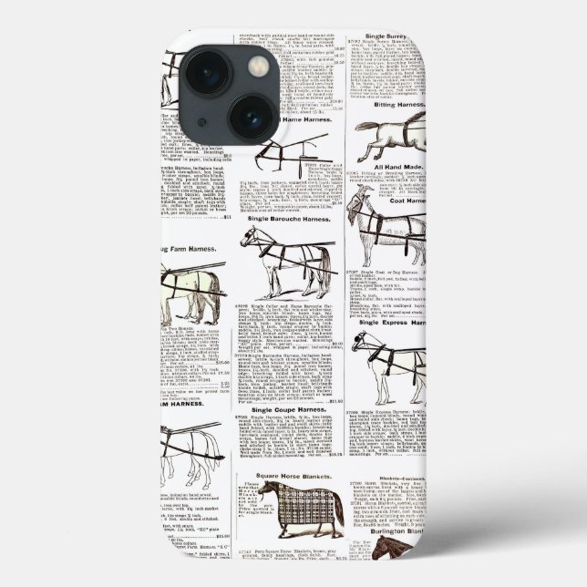 Coques Case-Mate iPhone Cheval Antique Publicité Journal Art (Verso)