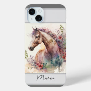 Coque Case-Mate iPhone Cheval aquarelle