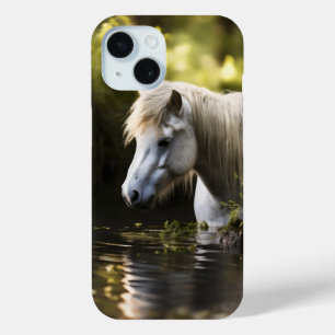 Coque Case-Mate iPhone Cheval blanc dans l'étang