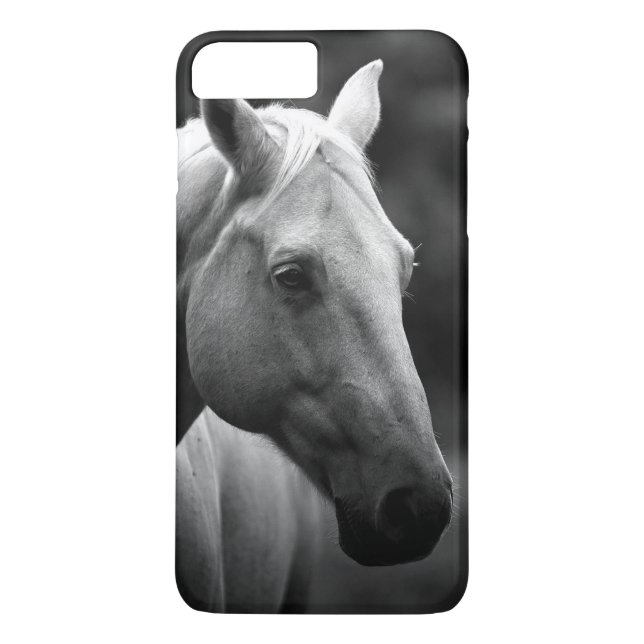 Coques Case-Mate iPhone Cheval blanc noir (Dos)