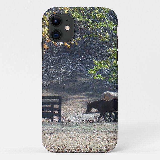 Coques Case-Mate iPhone Cheval Brun traversant une clôture (Dos)