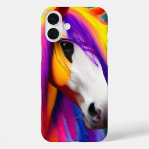 Coque Pour iPhone 16 Plus Cheval coloré