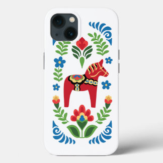 Case-Mate iPhone Case Cheval de Dala suédois Rouge