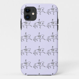 Coques Pour iPhone Cheval de dressage et schéma de cavalier