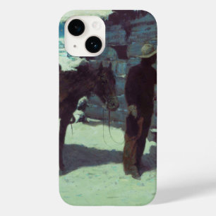 Coque Case-Mate iPhone Cheval et Cowboy neige hivernale