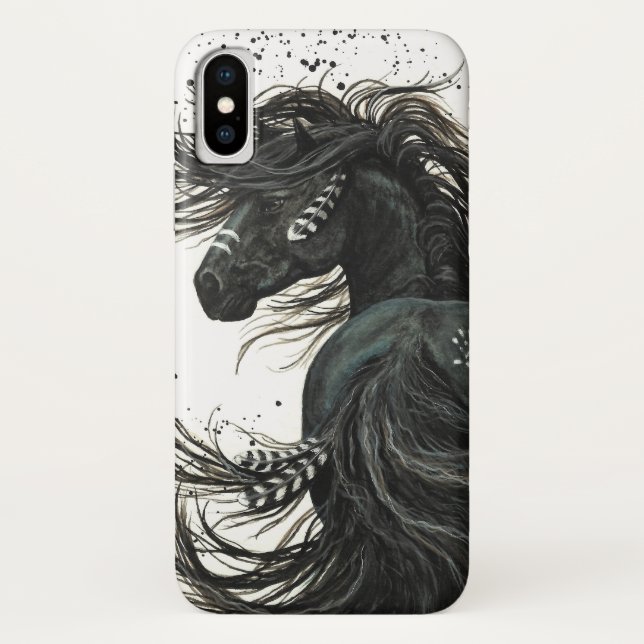 Coques Case-Mate iPhone Cheval majestueux d'esprit par Bihrle (Dos)