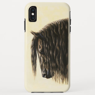 Coques Pour iPhone Cheval noir Friésien